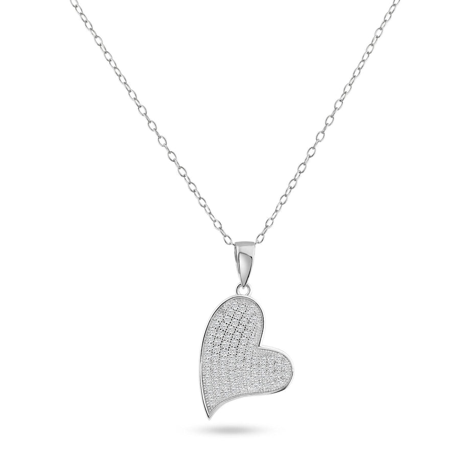 Collar Corazón con Circonita en Plata 925 – Romance sofisticado