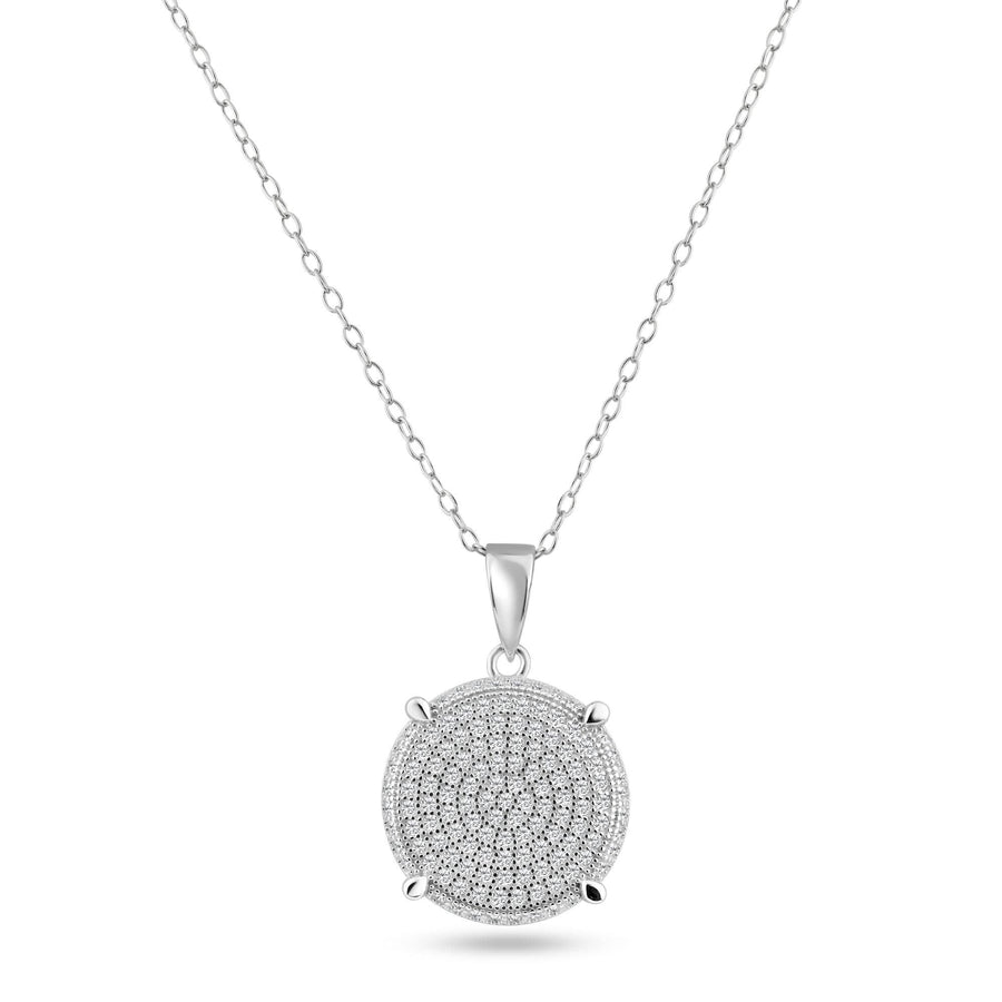Collar Círculo con Circonitas en Plata 925 – Brillo sutil