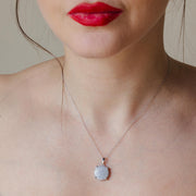 Collar Círculo con Circonitas en Plata 925 – Brillo sutil