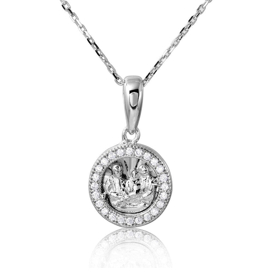 Collar Medallón Religioso en Plata 925 – Espiritualidad clásica