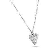 Collar Corazón Micro Pavé en Plata 925 – Brillo que enamora