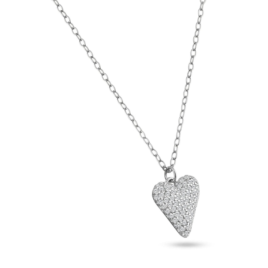 Collar Corazón Micro Pavé en Plata 925 – Brillo que enamora