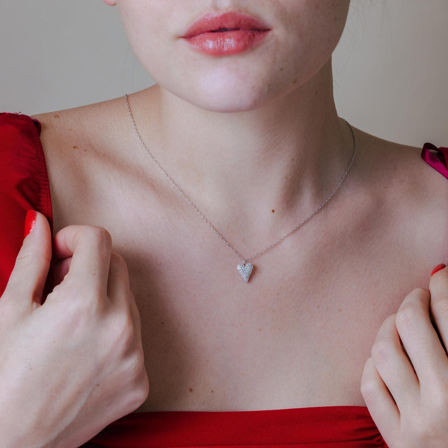 Collar Corazón Micro Pavé en Plata 925 – Brillo que enamora