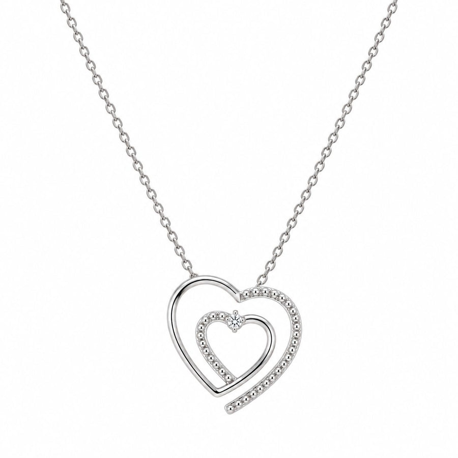 Collar Corazón Silueta en Plata 925 – Amor con brillo sutil