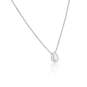 Collar Gota Biselada con Circonita en Plata 925 – Brillo elegante