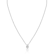 Collar Gota Biselada con Circonita en Plata 925 – Brillo elegante