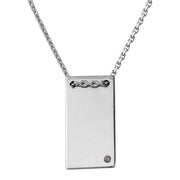 Collar Rectangular Grabable en Plata 925 – Un lienzo personal