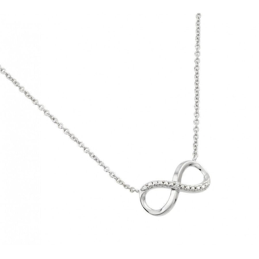 Collar Infinito Texturizado en Plata 925 – Brillo sutil