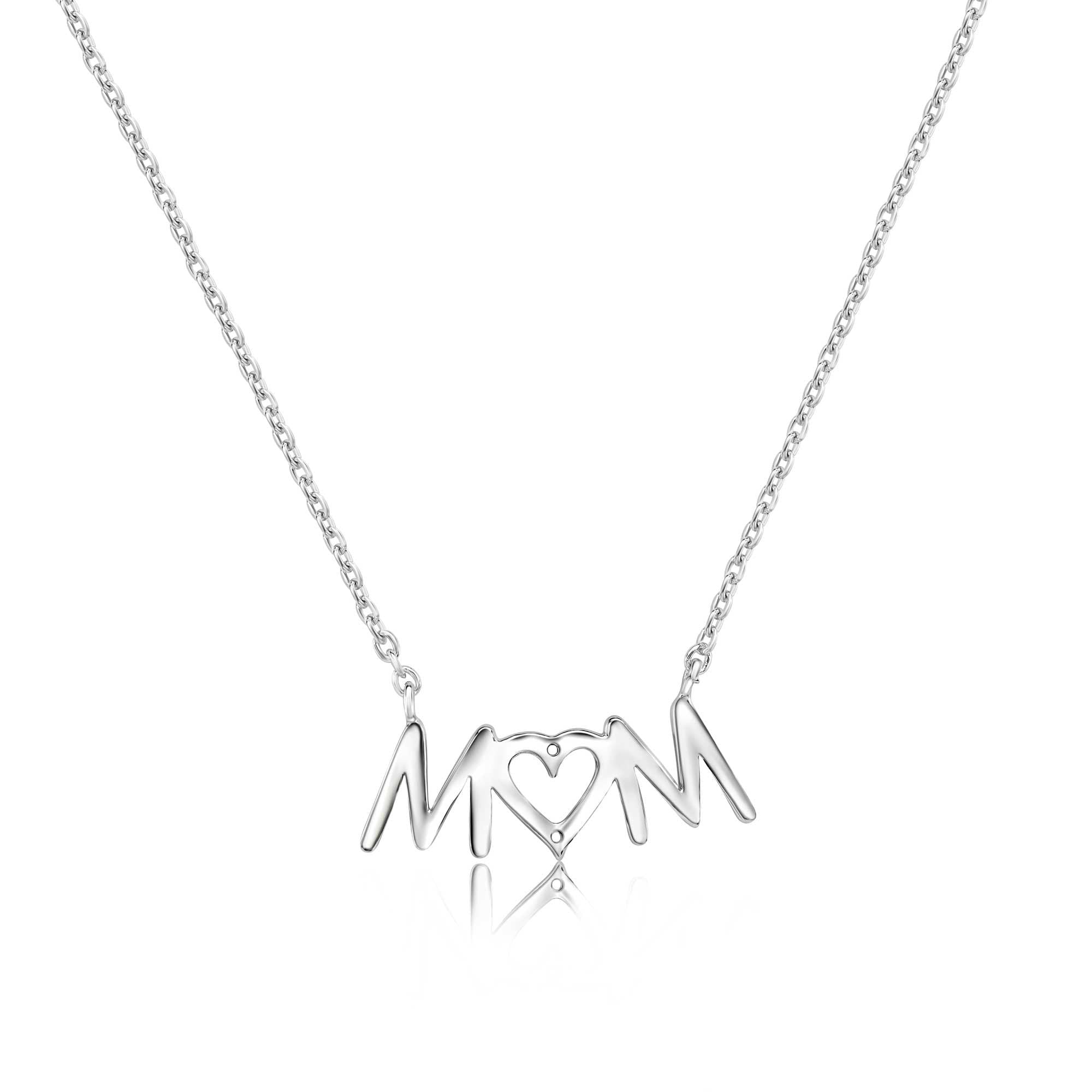 Collar M<3M  - Plata .925 platinada en rodio