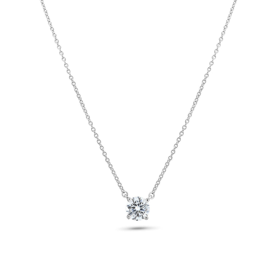 Collar Halo de Moissanita en Plata 925 – Brillo de lujo
