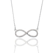 Collar Infinito con Moissanita en Plata 925 – Elegancia y alegría