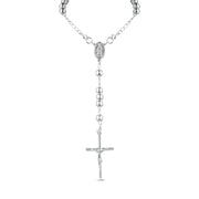Collar Rosario 3 mm en Plata 925 – Alto pulido y tradición