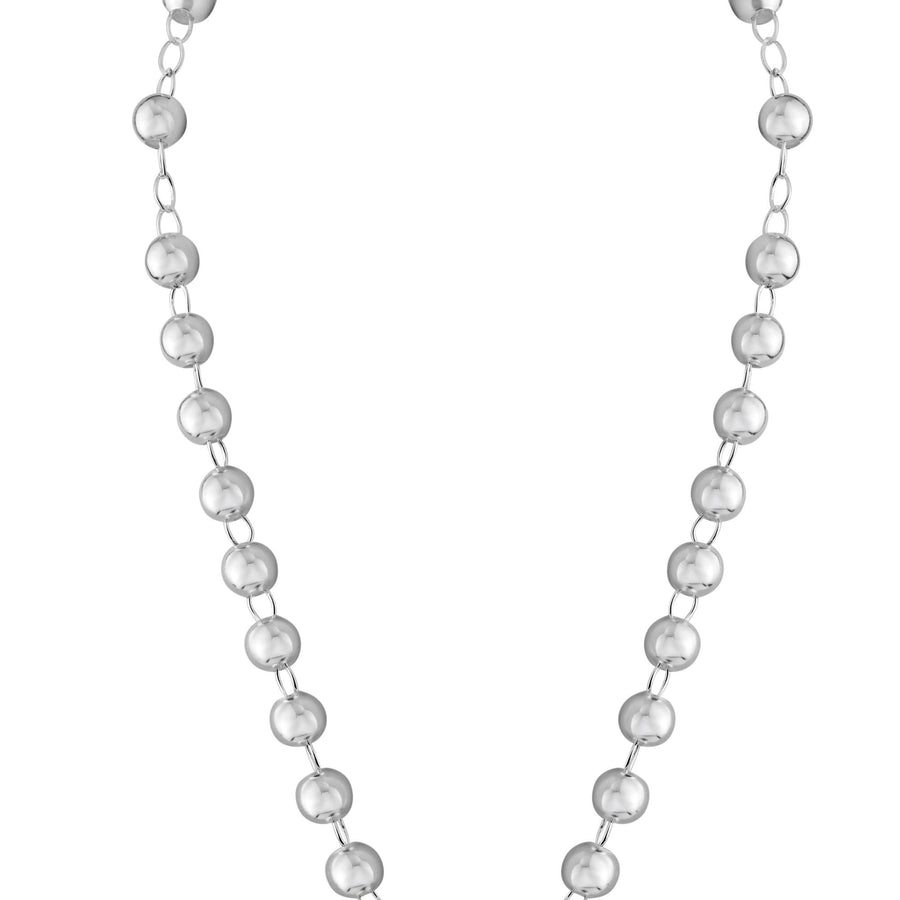 Collar Rosario 3 mm en Plata 925 – Alto pulido y tradición