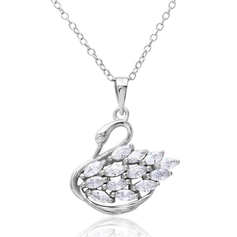 Collar Cisne con Zirconia en Plata 925 – Elegancia y pureza