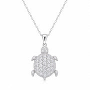 Collar Tortuga Micro Pavé en Plata 925 – Brillo deslumbrante