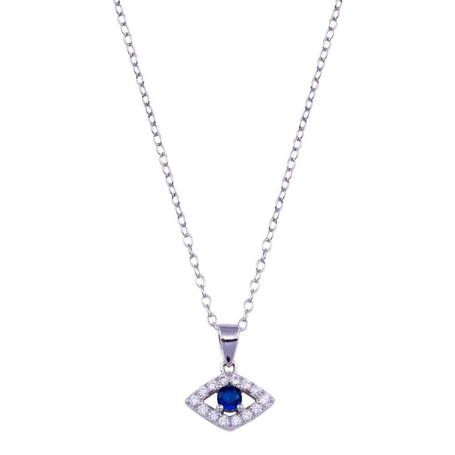 Collar Ojo Turco Mini Azul en Plata 925 – Protección con brillo