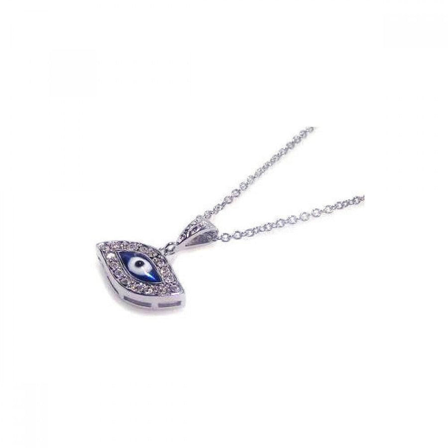 Collar Ojo Turco con Halo de Zirconia en Plata 925 – Estilo moderno