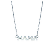 Collar "MAMÁ" - Plata .925 con acabado en rodio