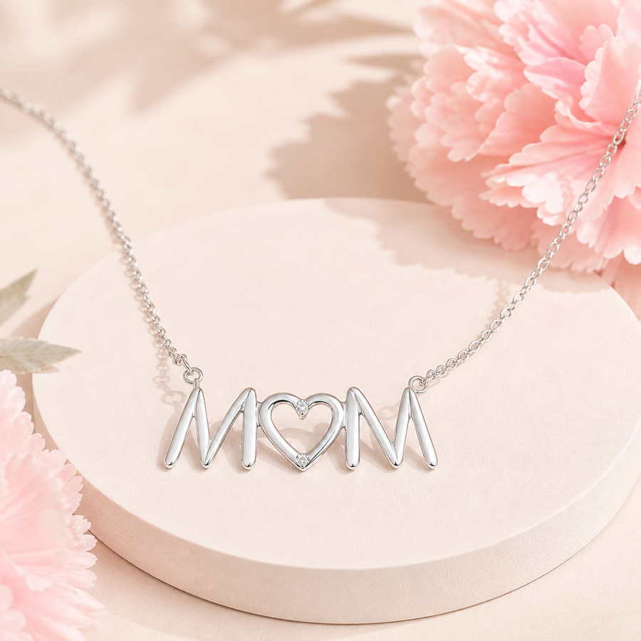 Collar M<3M  - Plata .925 platinada en rodio