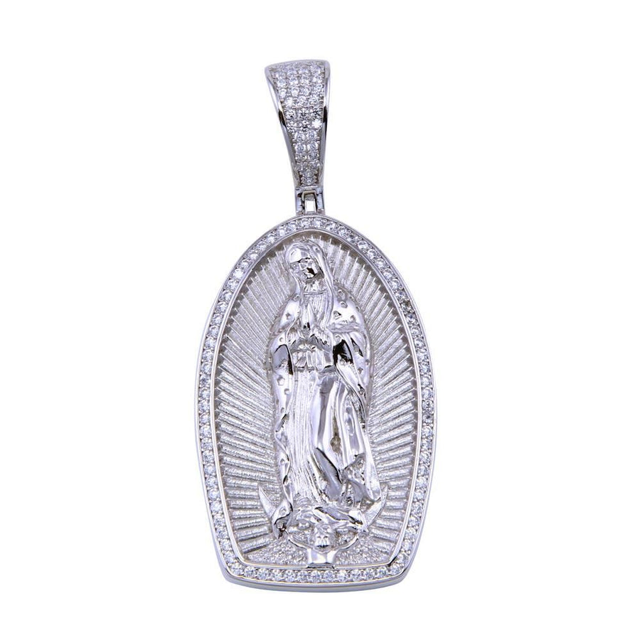 Dije Virgen de Guadalupe con Circonitas en Plata 925 – Elegancia espiritual