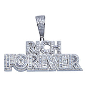Dije Rich Forever Hip Hop en Plata 925 – Lujo urbano