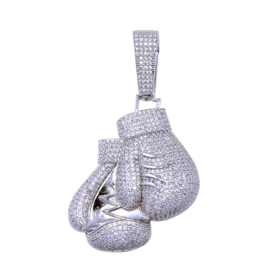 Dije Guante de Boxeo con Zirconias en Plata 925 – Espíritu deportivo