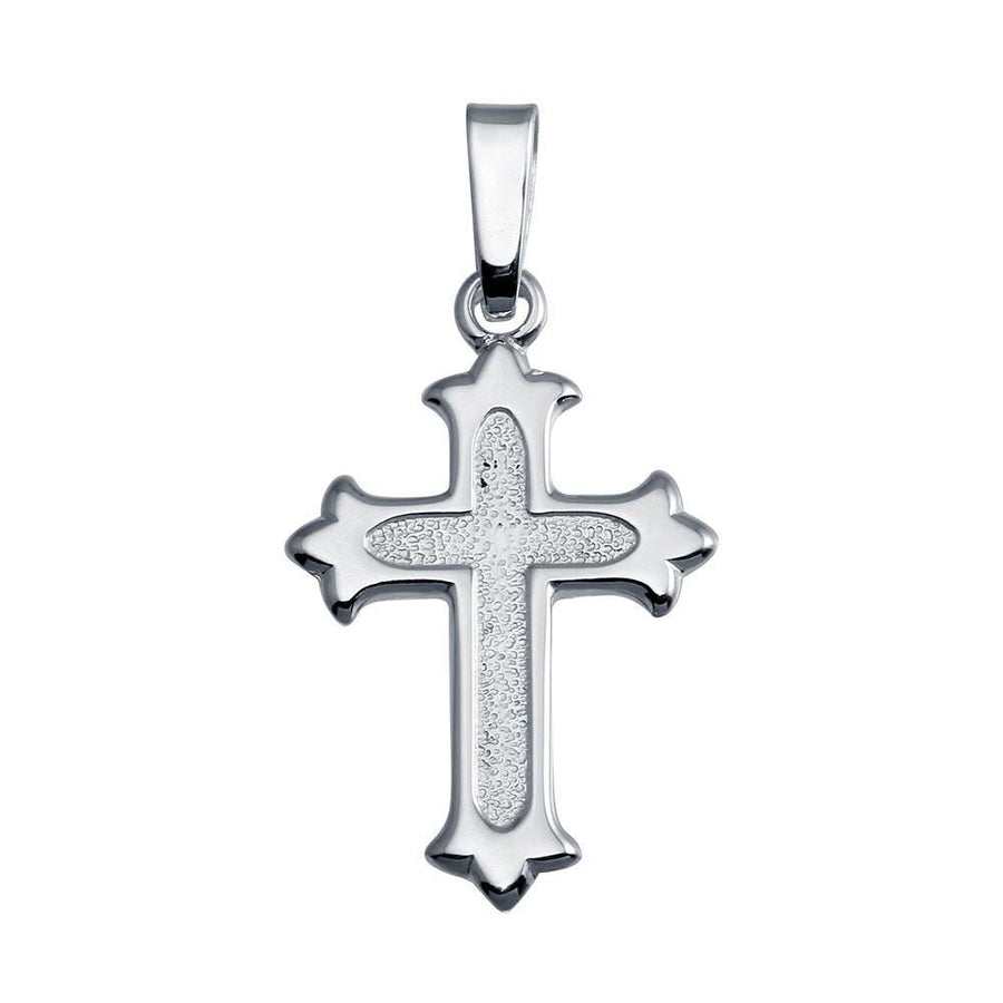 Dije Cruz Floreada en Plata 925 – Significado y brillo