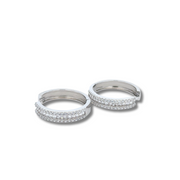 Arracadas Elegancia Diaria – Plata 925 con Baño de Rodio