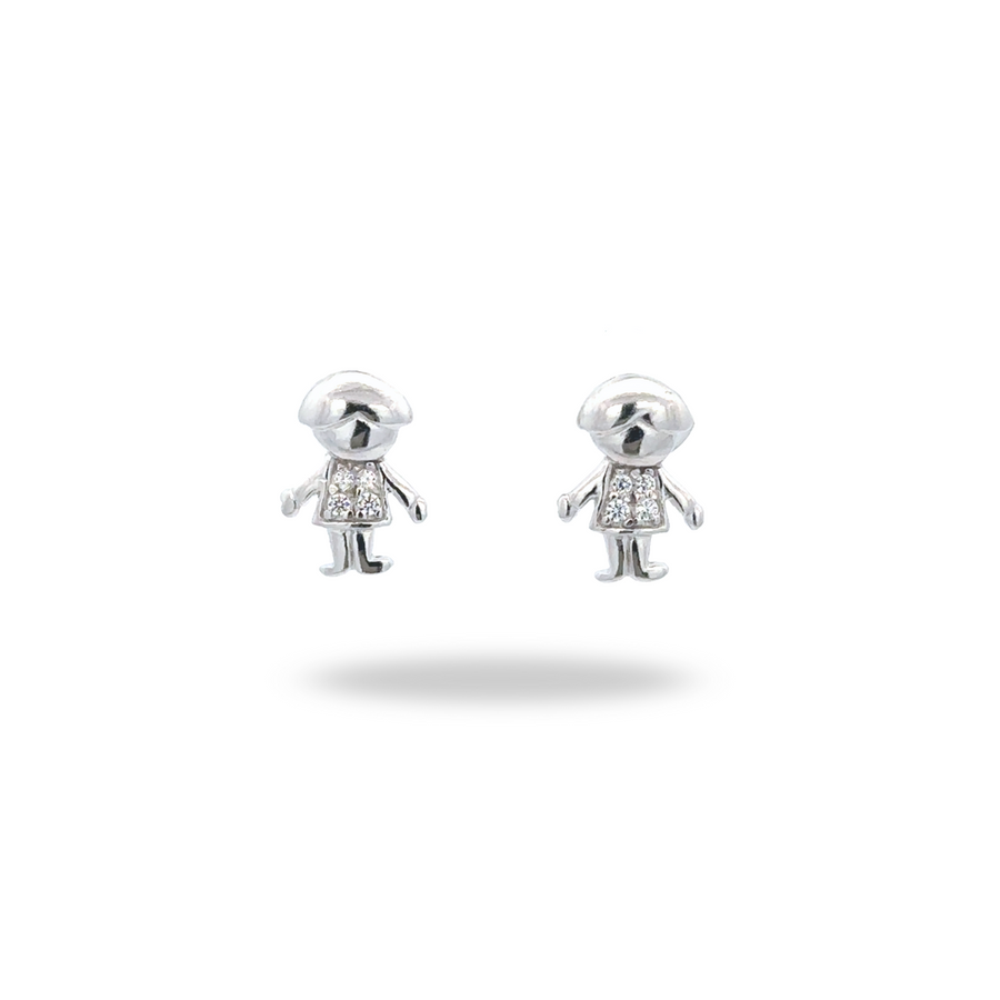 Aretes Niño con Brillos – Amor que llevas contigo