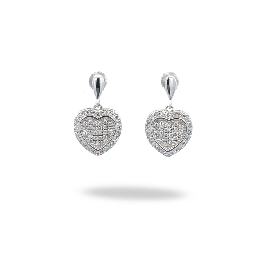 Aretes Corazón Pavé – Amor que Resplandece
