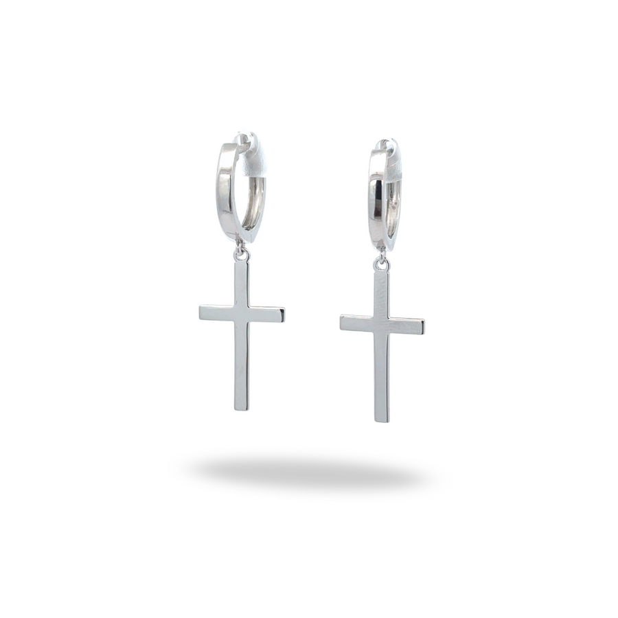 Aretes Cruz Clásica – Fe, Fuerza y Estilo