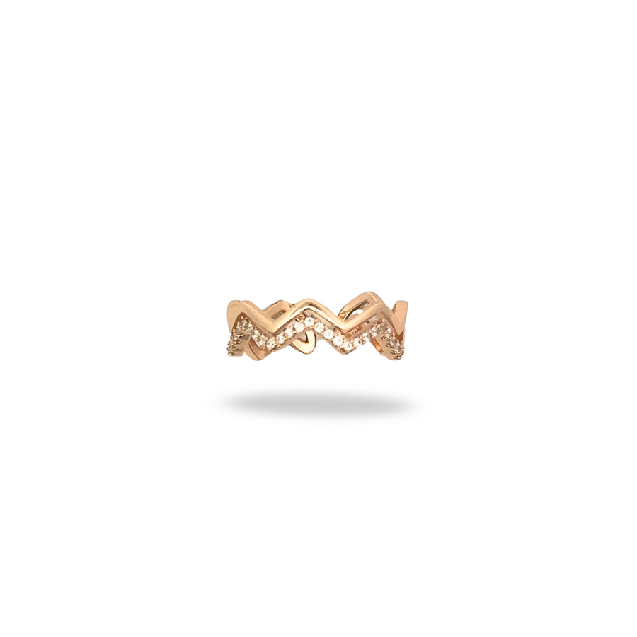 Anillo Zigzag Shine – Chapa de Oro