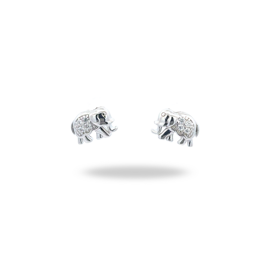 Broqueles de Elefante – Plata .925 Rodium plated