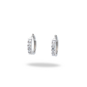 Arracadas de Plata con Zirconias Corte Brillante