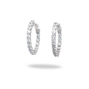 Arracadas estilo Eternity - Plata 925. Rodium Plated