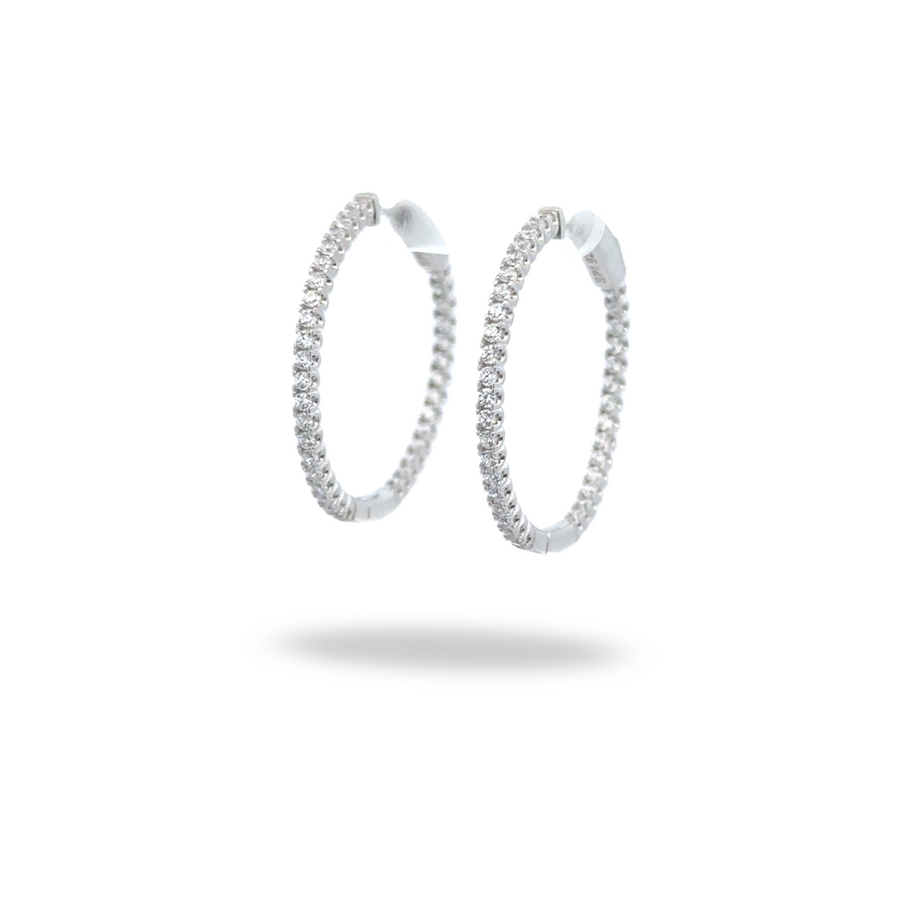 Arracadas Brillo eterno - Plata 925. Rodium Plated
