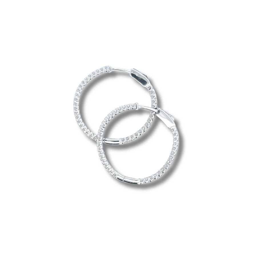 Arracadas Brillo eterno - Plata 925. Rodium Plated