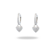 Arracadas con Dije de Corazón en Zirconias – Amor que brilla