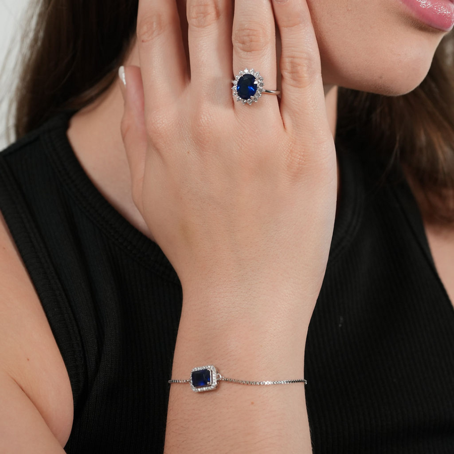 Pulsera Luz Central – Plata 925 con rodio