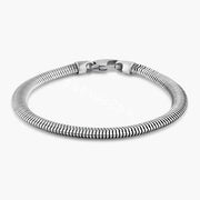 Pulsera Serpiente Hueca Mate en Plata 925 – Vanguardia en tu muñeca