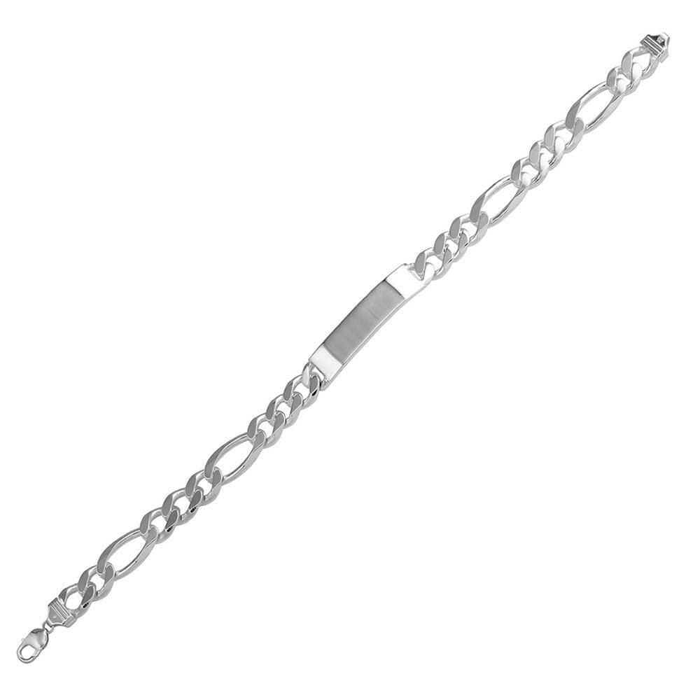 Pulsera Esclava Identificación Figaro 6.5 mm en Plata 925 – Grabable