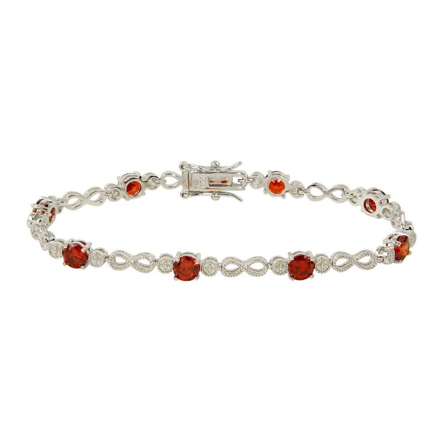 Pulsera Tenis Infinito de Colores en Plata 925 – Color que brilla