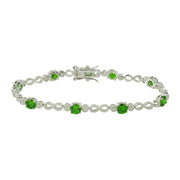Pulsera Tenis Infinito de Colores en Plata 925 – Color que brilla