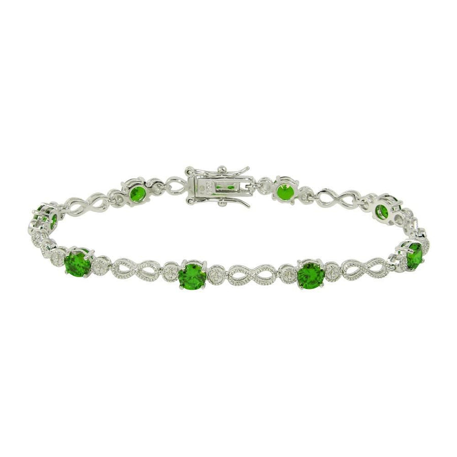 Pulsera Tenis Infinito de Colores en Plata 925 – Color que brilla