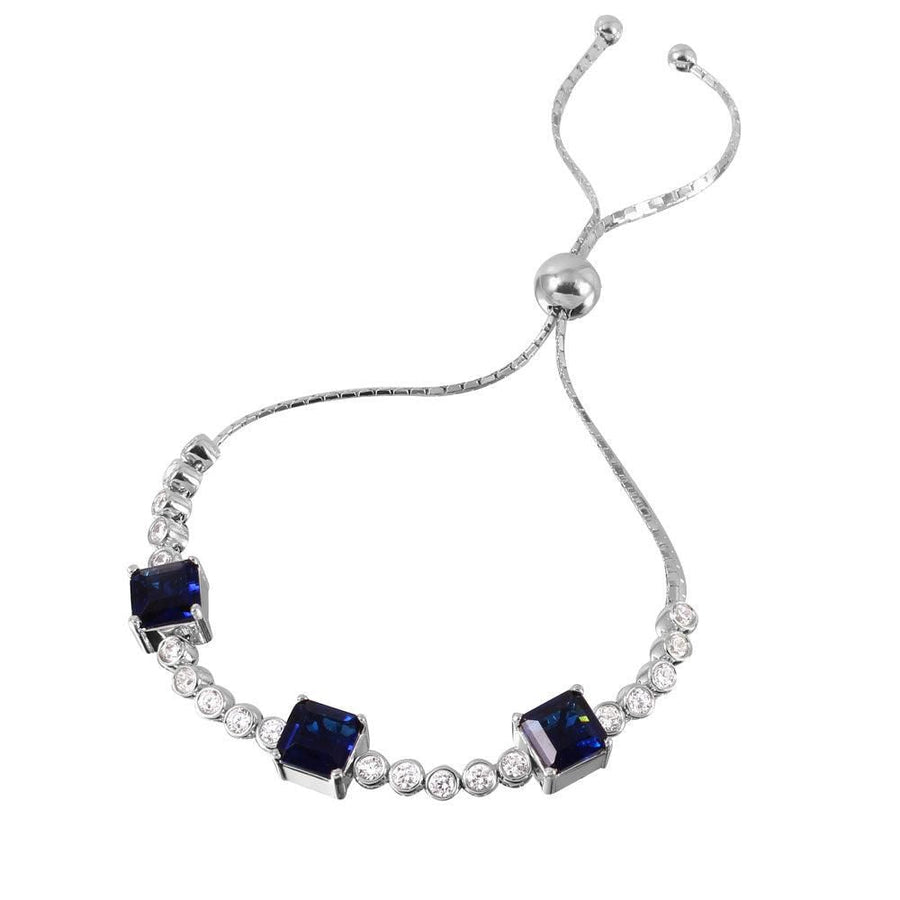 Pulsera Zafiro con Zirconia Burbuja en Plata 925 – Color vibrante