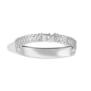 Pulsera Esclava Correa de Reloj en Plata 925 – Elegancia de 10 mm