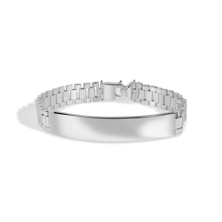 Pulsera Esclava Correa de Reloj en Plata 925 – Elegancia de 10 mm