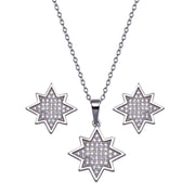 Set Estrella con Zirconias en Plata 925 – Brillo que deslumbra