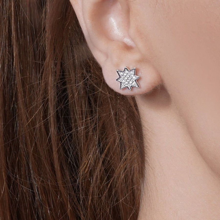 Set Estrella con Zirconias en Plata 925 – Brillo que deslumbra