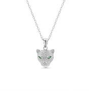 Set Leopardo con Ojos Verdes en Plata 925 – Estilo salvaje